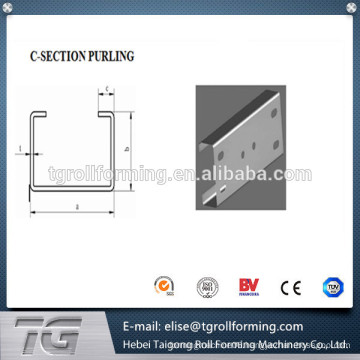 Professional design c purlin roll forming machine with factory price